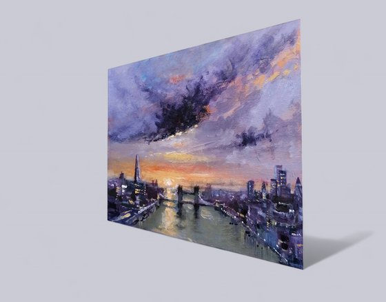 The City below, London