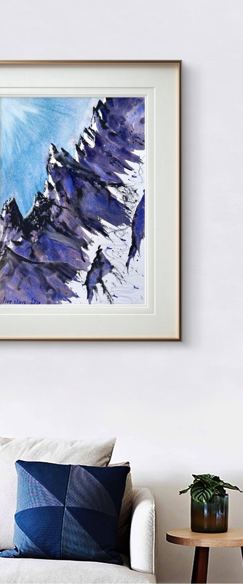 On top of an alpine mountain by Yuliia Sharapova