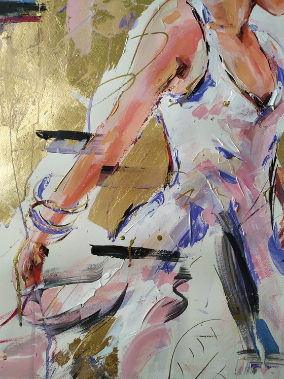 Dance Inside -  Figurative painting on paper