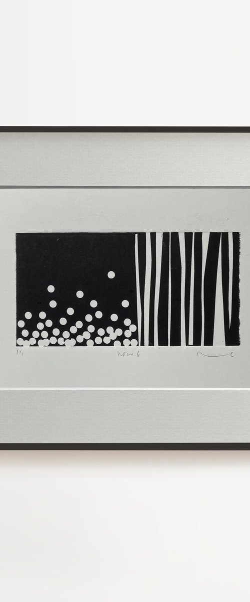 Mono No.6 original abstract monotype by Francesca Iannaccone