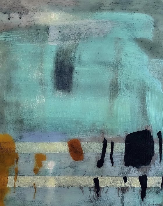 Abstract Mirages. Moon and Bay