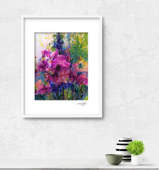 Dancing Among The Blooms 3 - Flower Painting by Kathy Morton Stanion