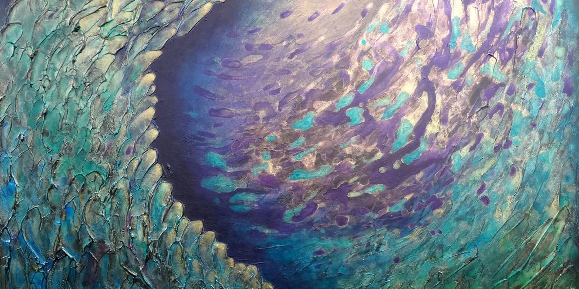 Art of the Day: "Liz McDonough, Metallic Scales, 2013" by Elizabeth McDonough