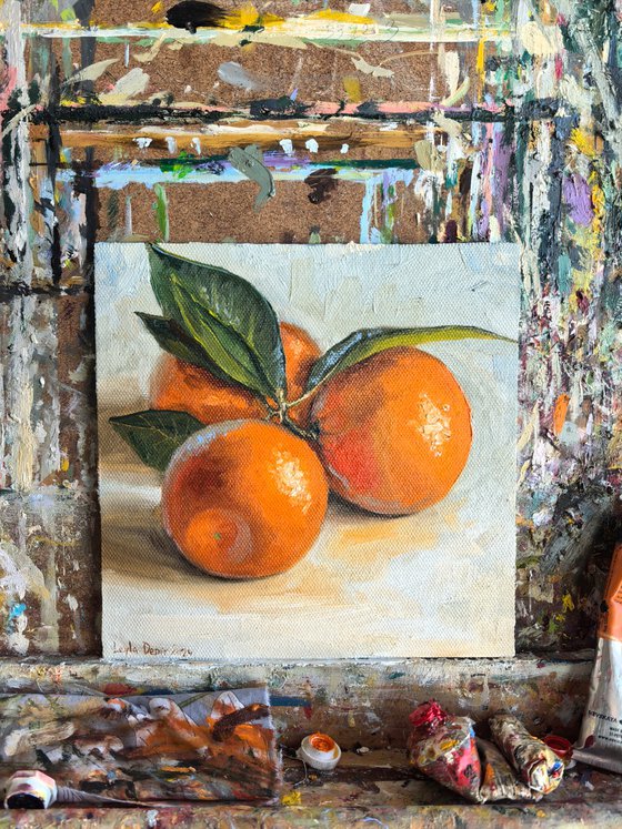 Clementine fruit still life