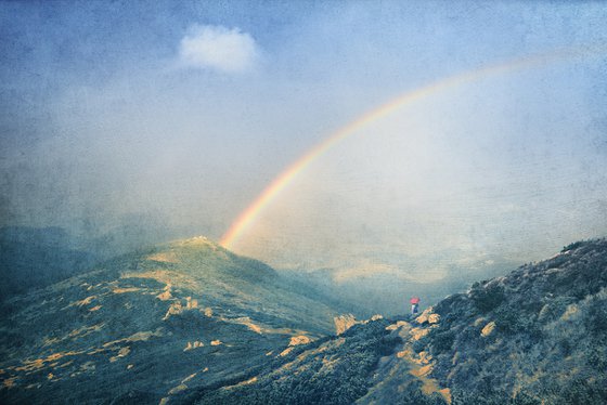 Meeting with a rainbow.