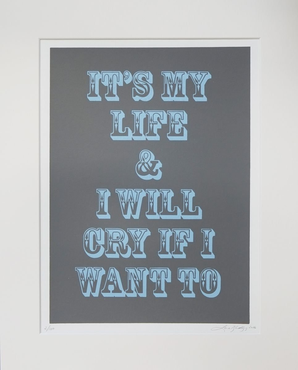 Abstract Screenprint By Lene Bladbjerg, 16 X 20", It