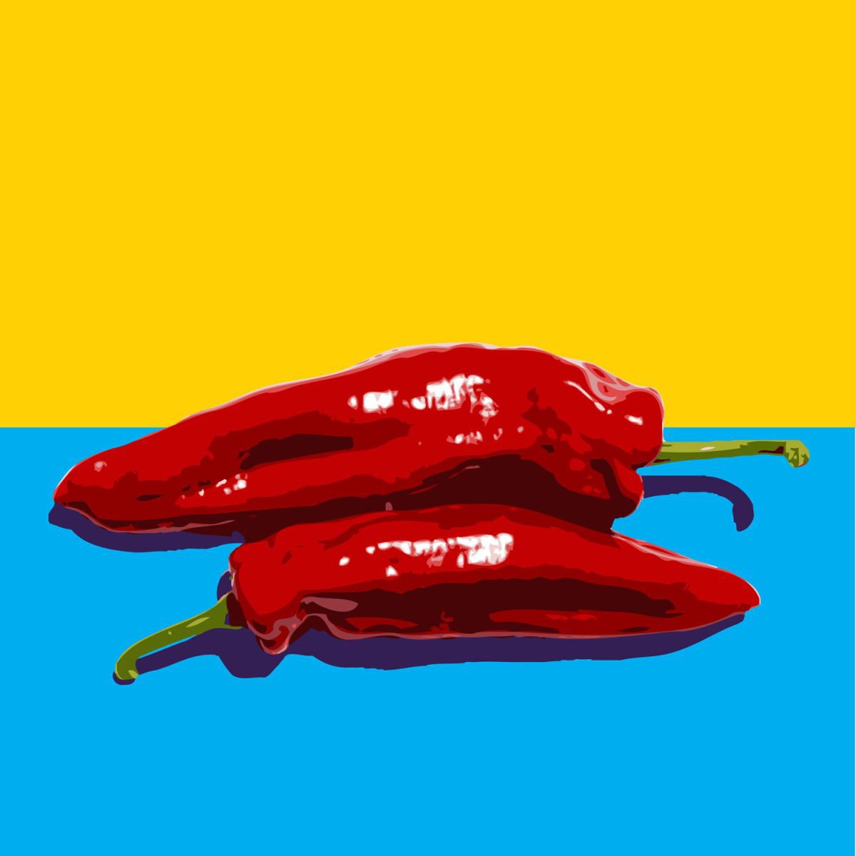 POINTED RED PEPPERS#2 by Keith Dodd