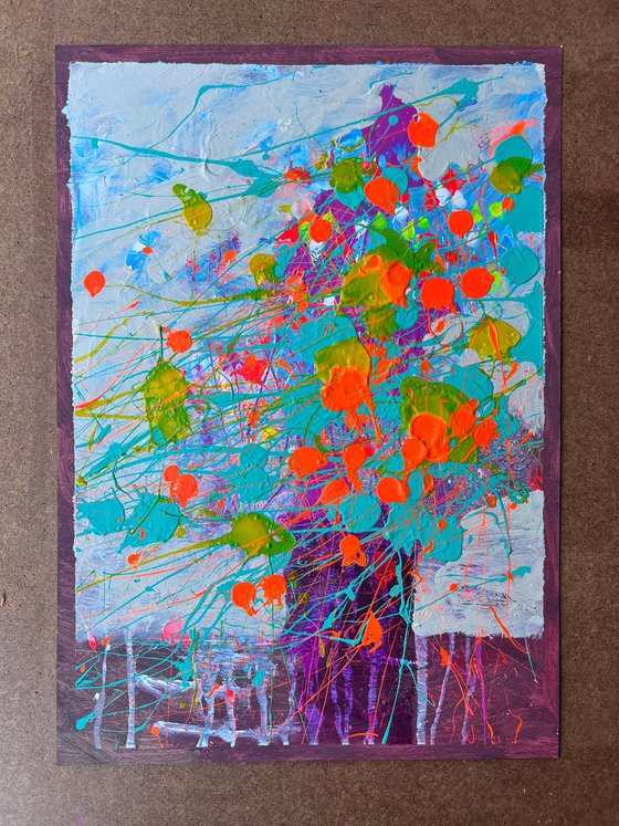 Christmas bouquet Abstract painting