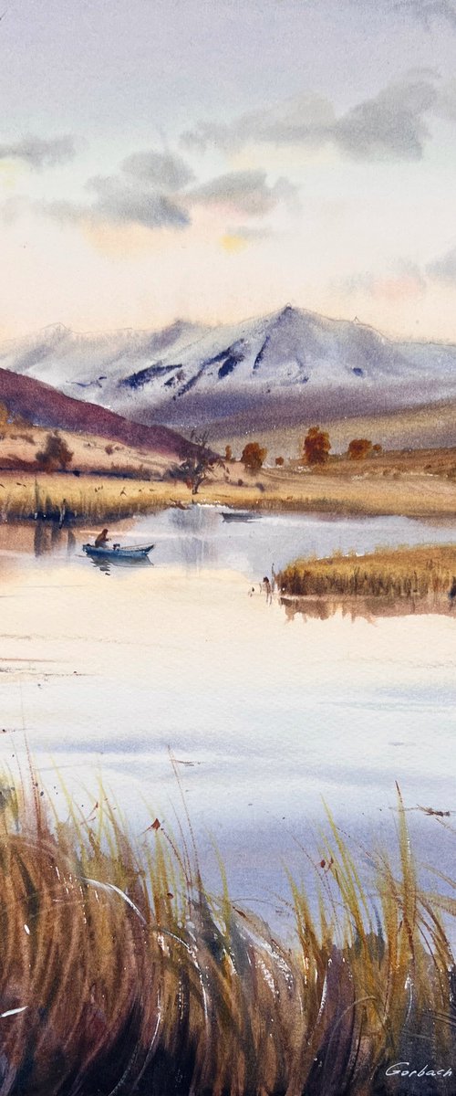 Reflections in a quiet lake by Eugenia Gorbacheva