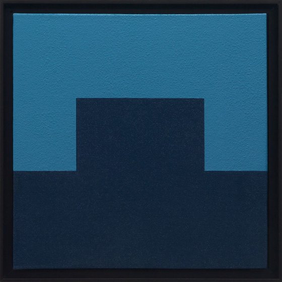 DAS BLAU - Framed Modern / Minimal Painting