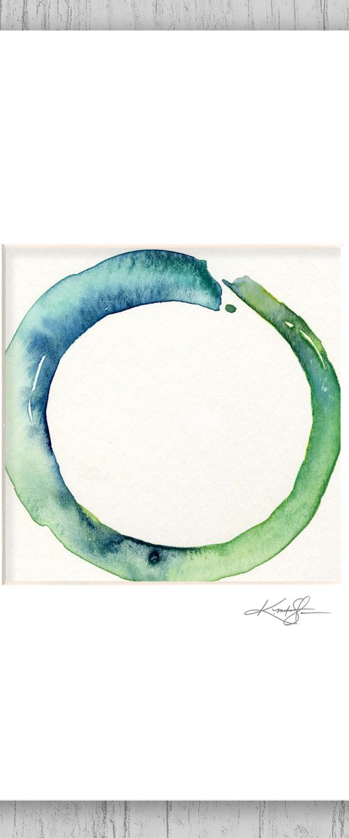 Enso 25 - Abstract Zen Circle Painting by Kathy Morton Stanion by Kathy Morton Stanion