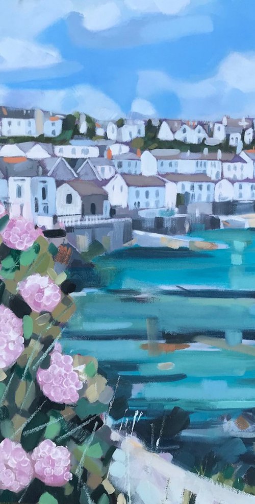 First Glimpse, Portscatho, Cornwall by Emma Dashwood