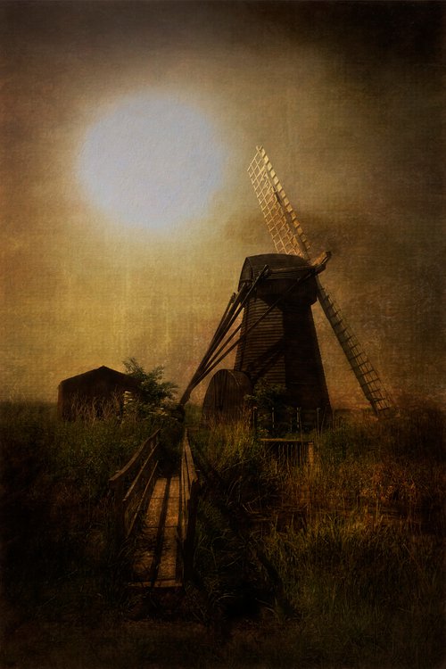 Sunset Windmill; by Martin  Fry