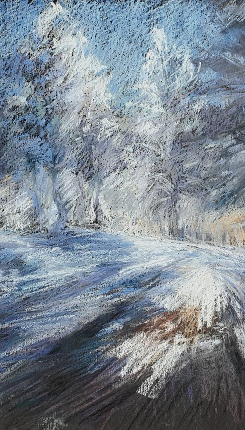 Winter. Snowscape - 2 by Elena Genkin