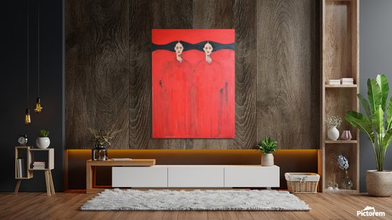 My Red — Twin Figures in Silence