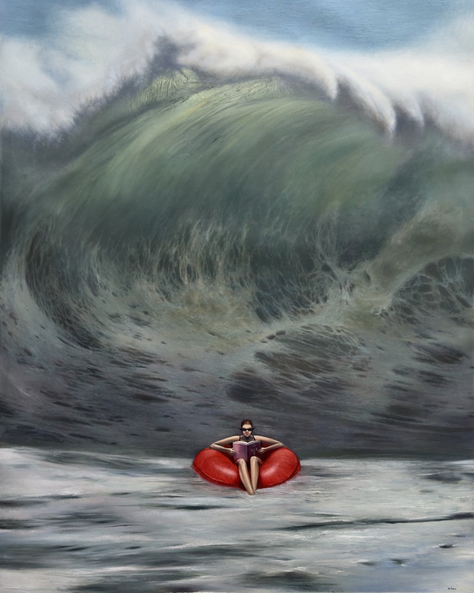 Photorealistic Oil Painting , Lack Of Constraint - Wave I By Anastasia Parfilo, 35 X 43, Artwork For Sale On Artfinder