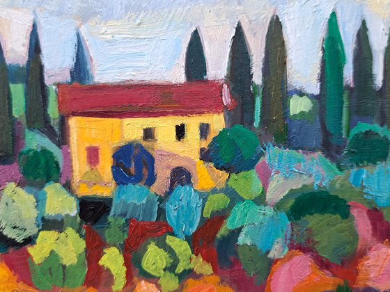 Among the Cypress Trees
