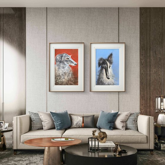 Dogs Portraits Soft Pastel