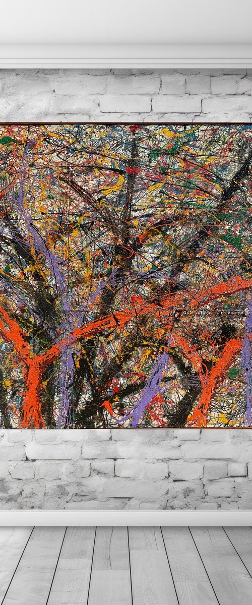 Colors on jute n. 2 by Jg Wilson