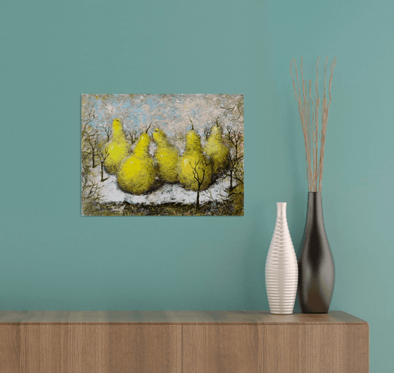 Fruit Pears in nature