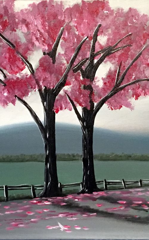 Blossom Tree Lane 2 by Aisha Haider