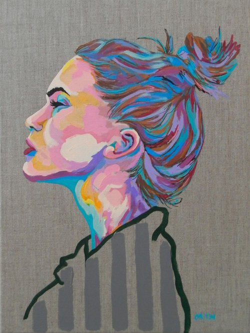Abstract Female Portrait by Andrew Orton