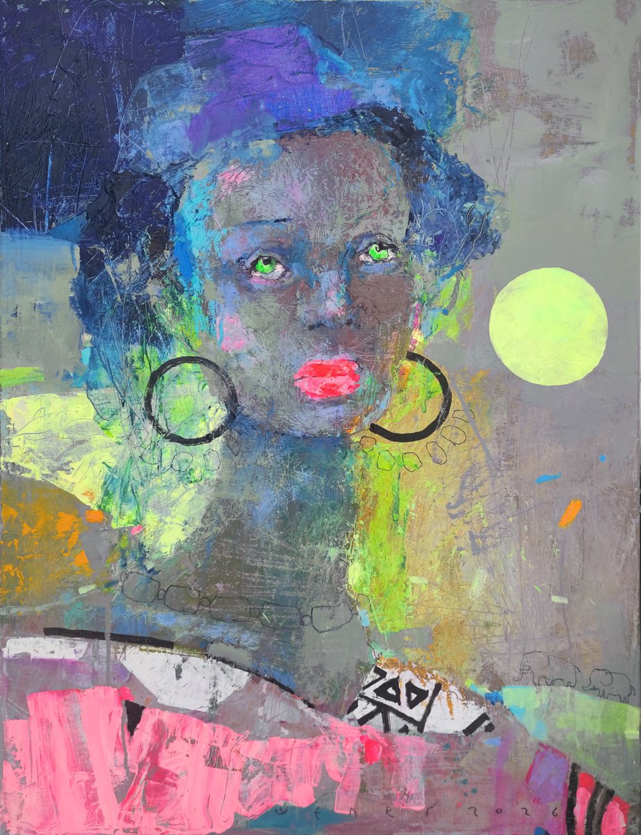 Expressive Oil Painting , Africa By Victor Sheleg, 24 X 31, Artwork For Sale On Artfinder