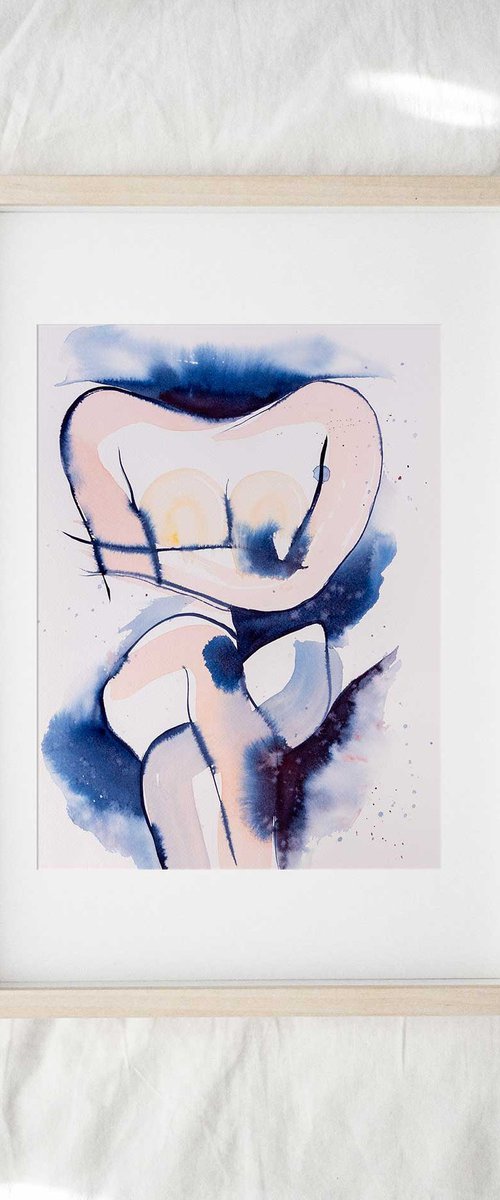 'I wonder Why', nude study by Eve Devore