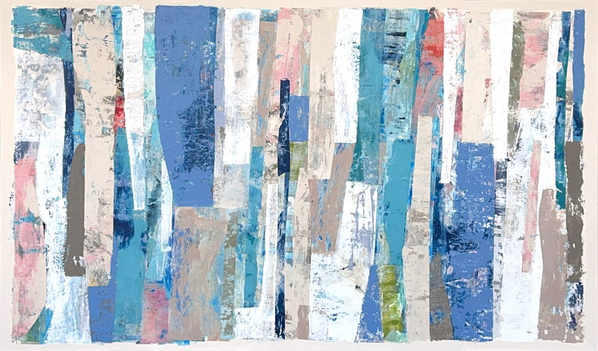 Organic Abstract Painting By Adam Collier Noel, 60 X 36, Renewal, Original Artwork