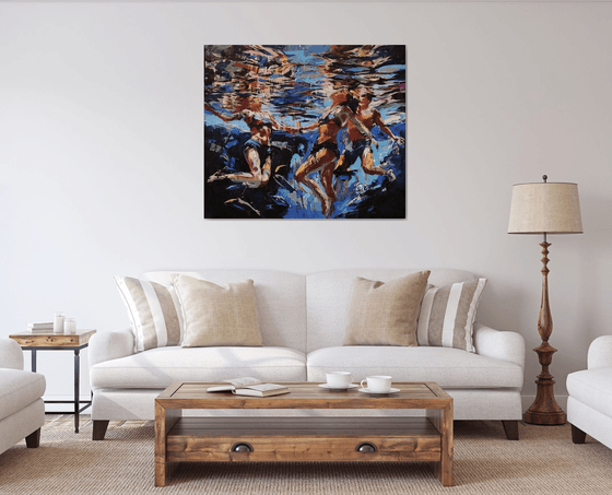 Under the quiet wave