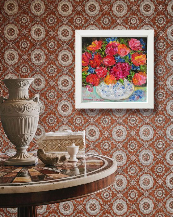 Garden Flowers in Vase