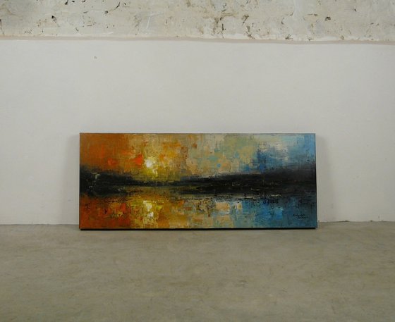 Unusual Shore  (Panoramic Seascape, 100x40cm)