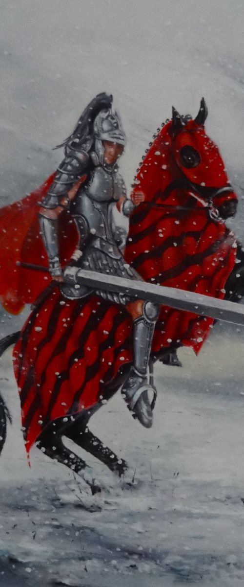 The Gallant Knight (Commision) by Mel Davies Original Art