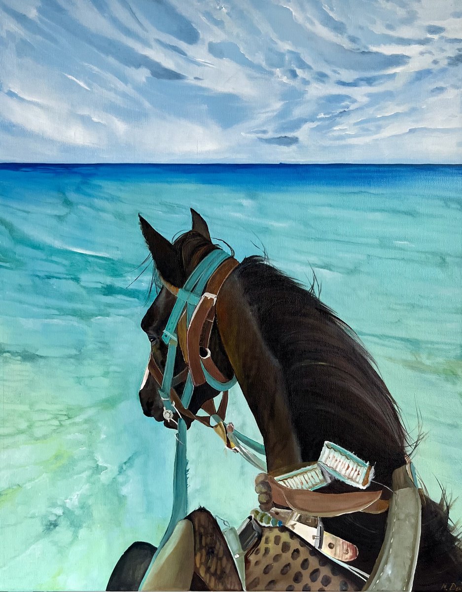 Horse ride 50x40 cm by Myroslava Denysyuk