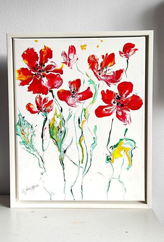 Spring fantasy .Poppies