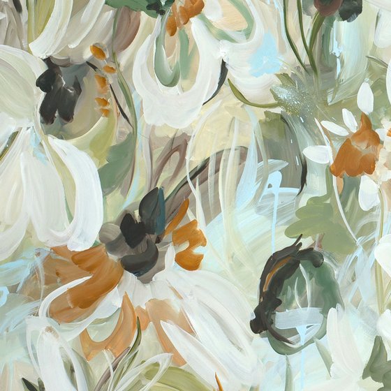 Floral Breeze - Large Abstract