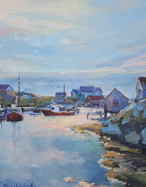 Evening Glow at Peggy's Cove