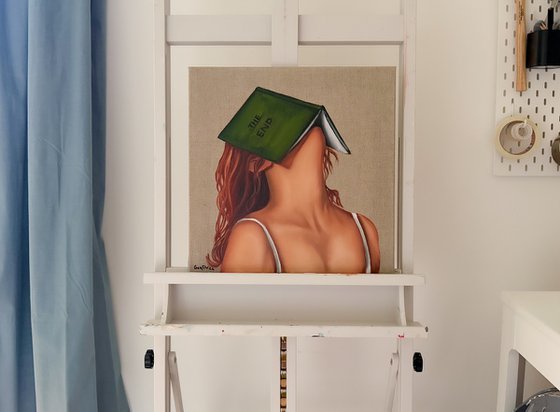 Girl with Green Book