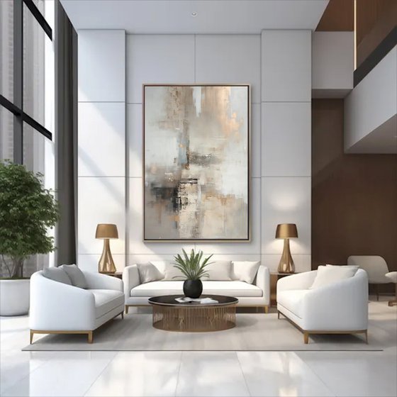 Gold and Beige Hazy City