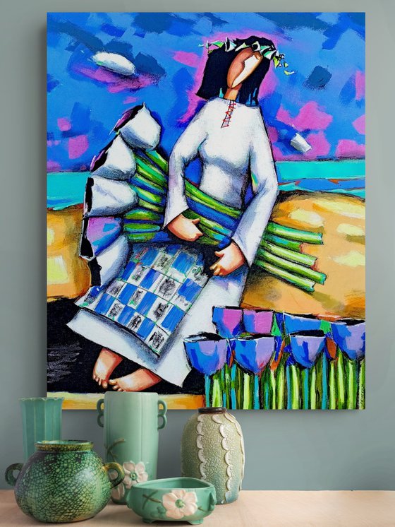 Girl and Flowers 8