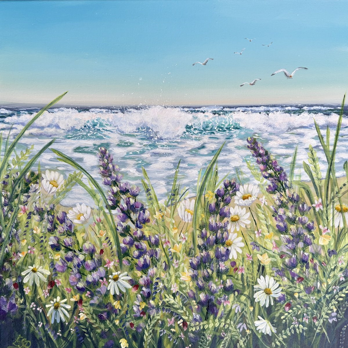  Perfect Day By Emma Sian Pritchard, 20 X 20, Artwork For Sale On Artfinder