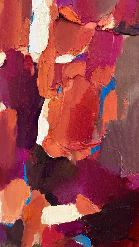 From Bottom to Top/ Oil abstract painting