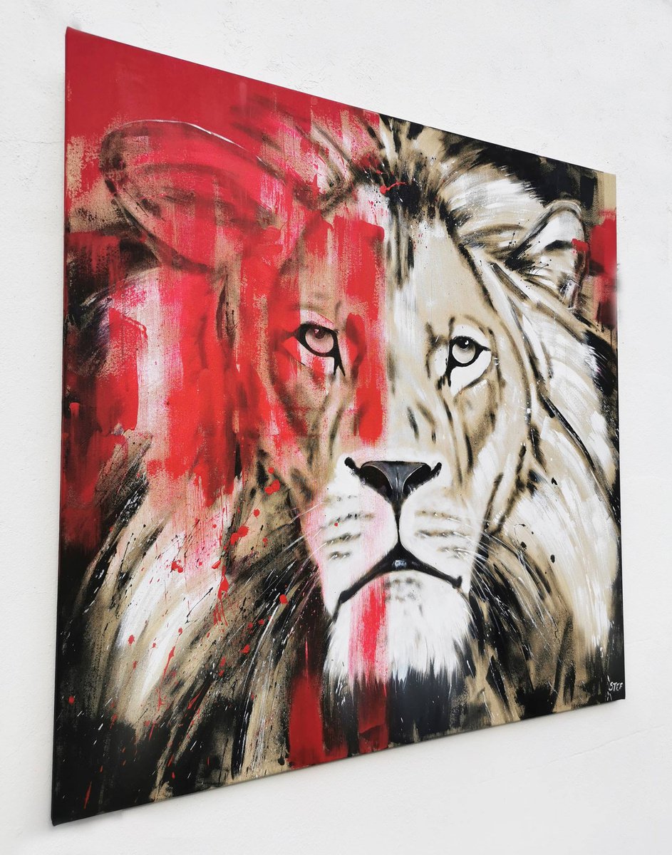 LION #22 - Series BIG CAT by Stefanie Rogge