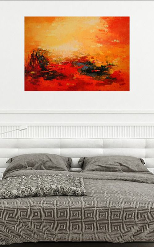 red landscape (ref#:891-15M) by Saroja van der Stegen