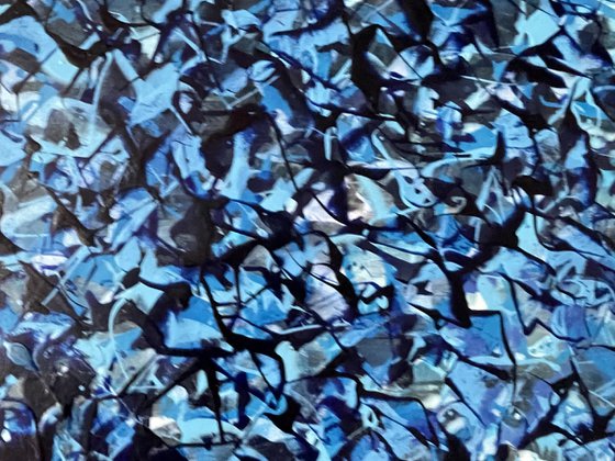 Ultramarine Blue Abstract