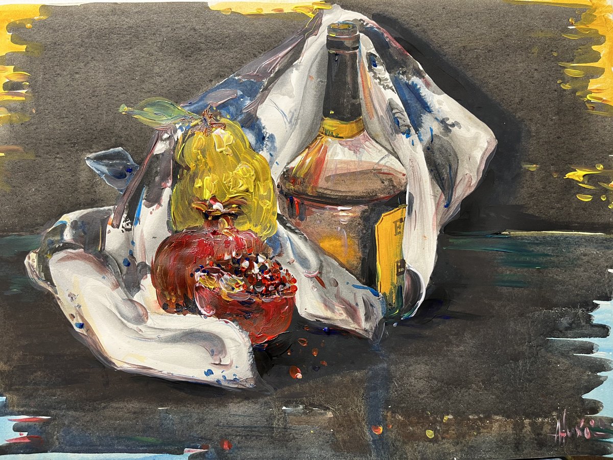  Still Life With Brandy. By Altin Furxhi, 23 X 16, Artwork For Sale On Artfinder