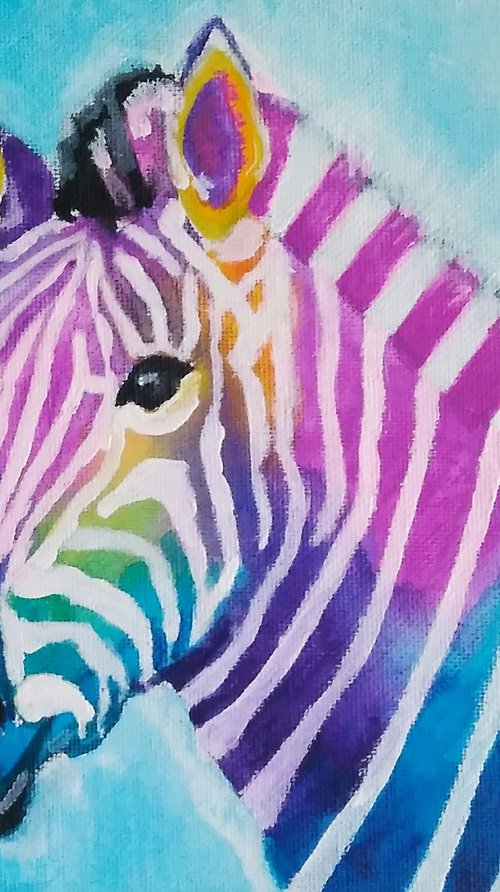 Colored Zebra by Yulia Berseneva