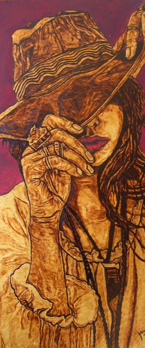 Boho girl by MILIS Pyrography