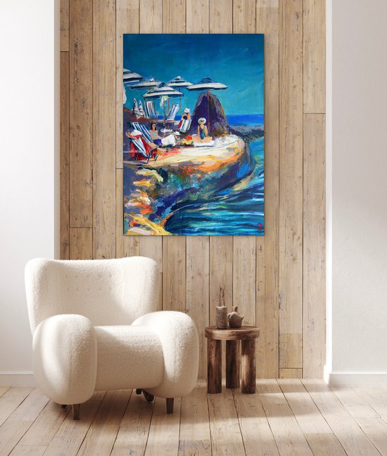 Sunlit Retreat by the Sea