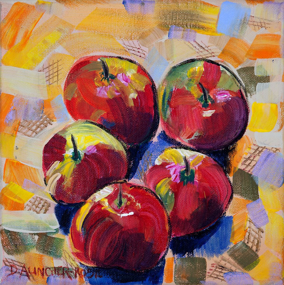 FIVE APPLES by Diana Aungier-Rose